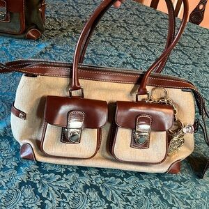 Dooney and Bourke Canvas and Leather bag